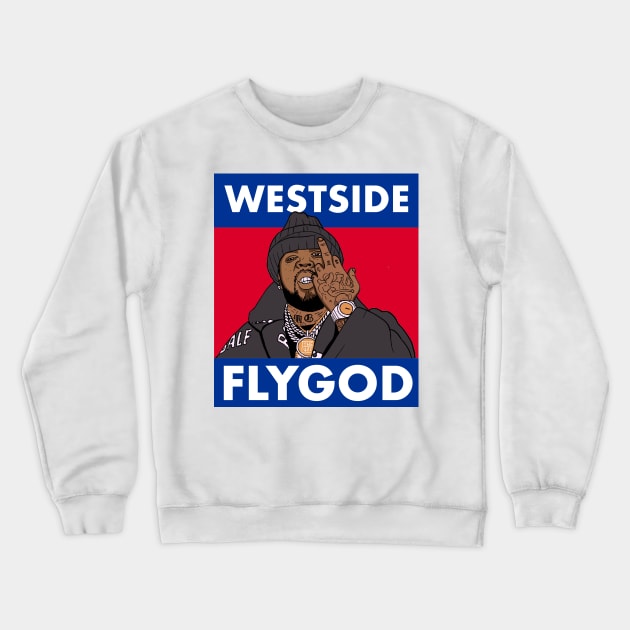 Westside FLYGOD Crewneck Sweatshirt by The40z